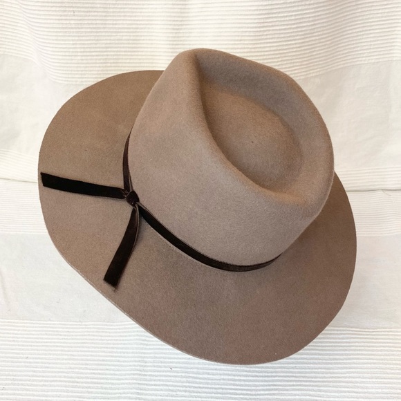 Lucky Brand 100% Genuine Wool Felt Bow Hat Fedora - Picture 4 of 16